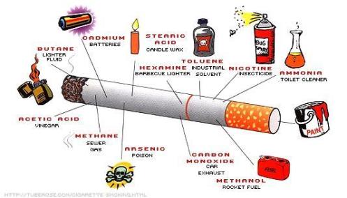 Zat-zat yang terkadung dalam rokok